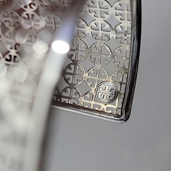 Tory Burch Intricate Silver Cuff Bracelet - Picture 10 of 12